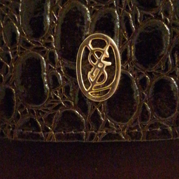 Vintage Yves Saint-Laurent dark red vintage clutch - Picture 2 of 6